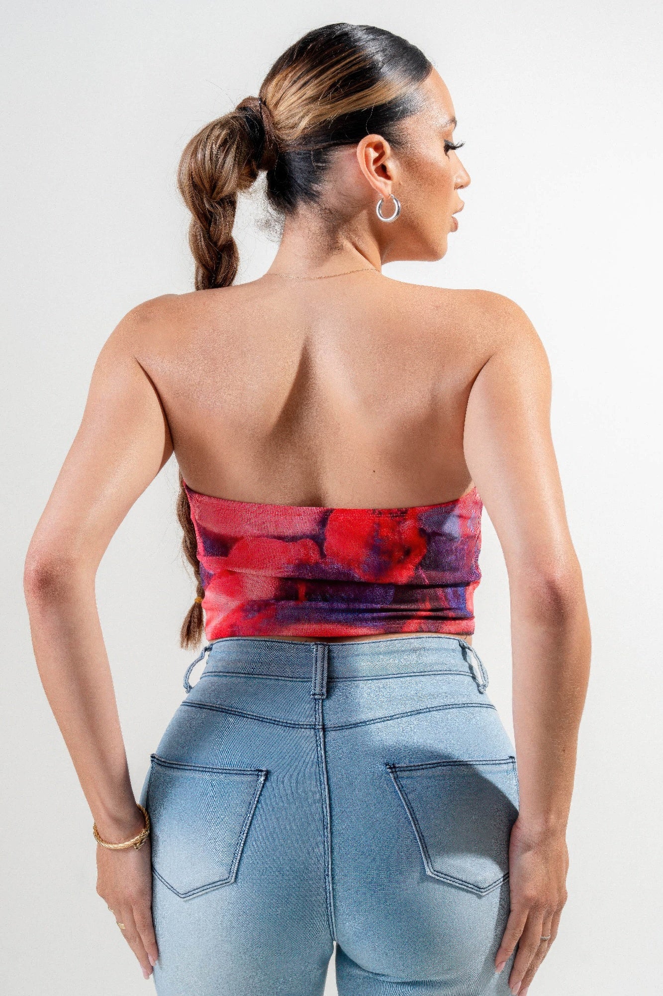 Mesh Print Top