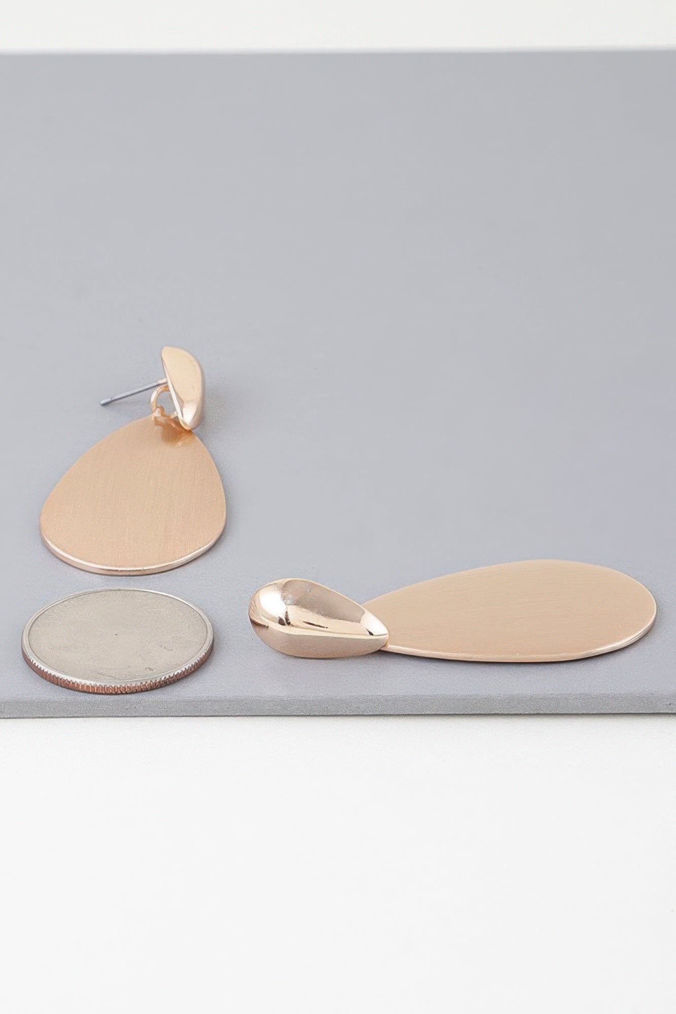 Modern Sleek Teardrop Earrings