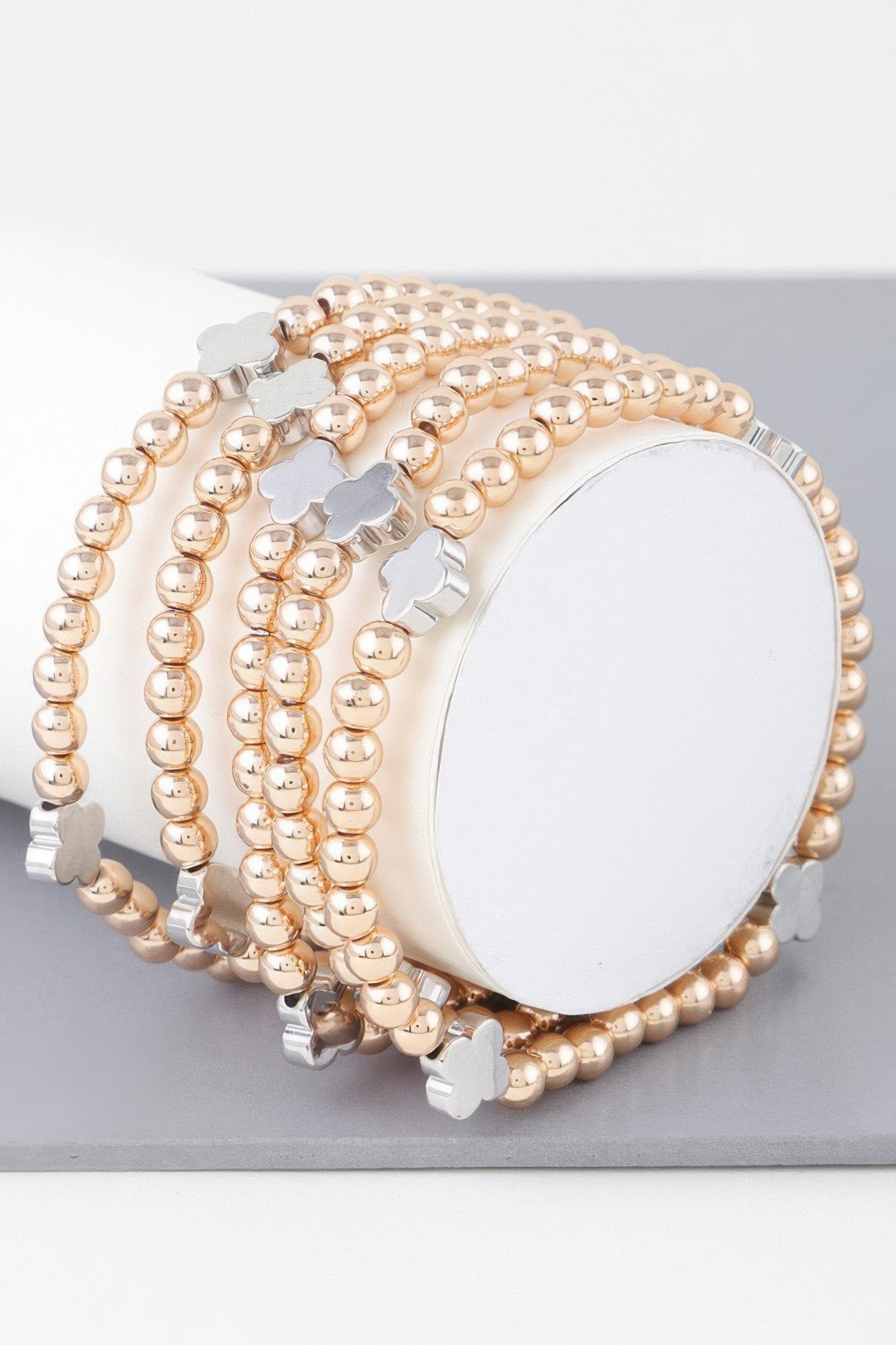 Multi Clover Beaded Bracelet