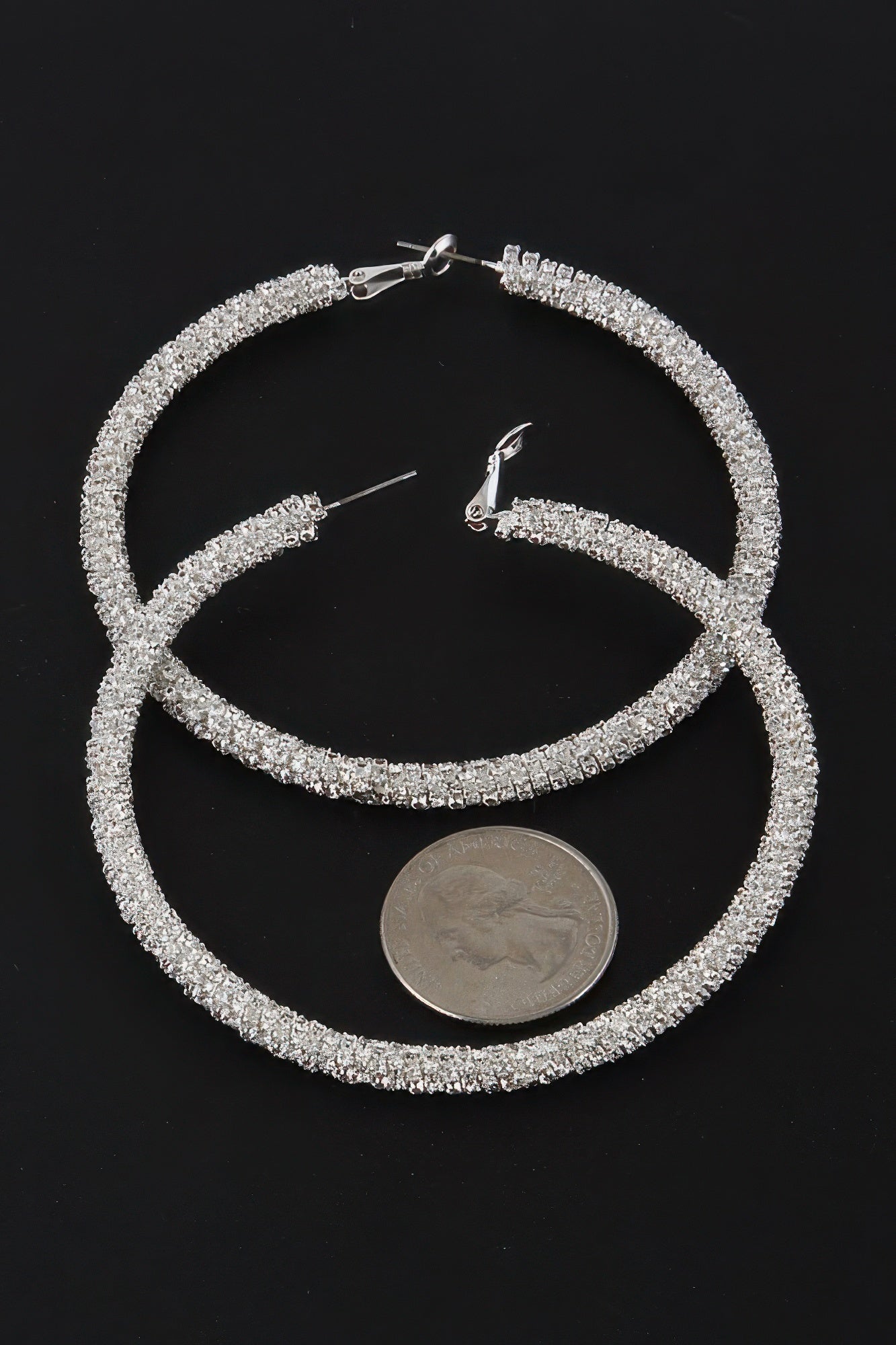 Bejeweled Hoop Earrings