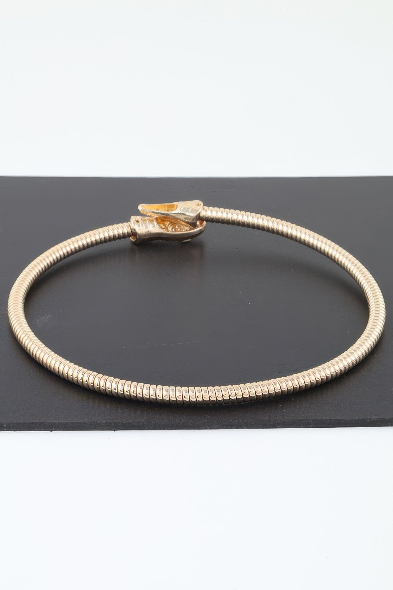 Bejeweled Snake Wrap Choker Necklace