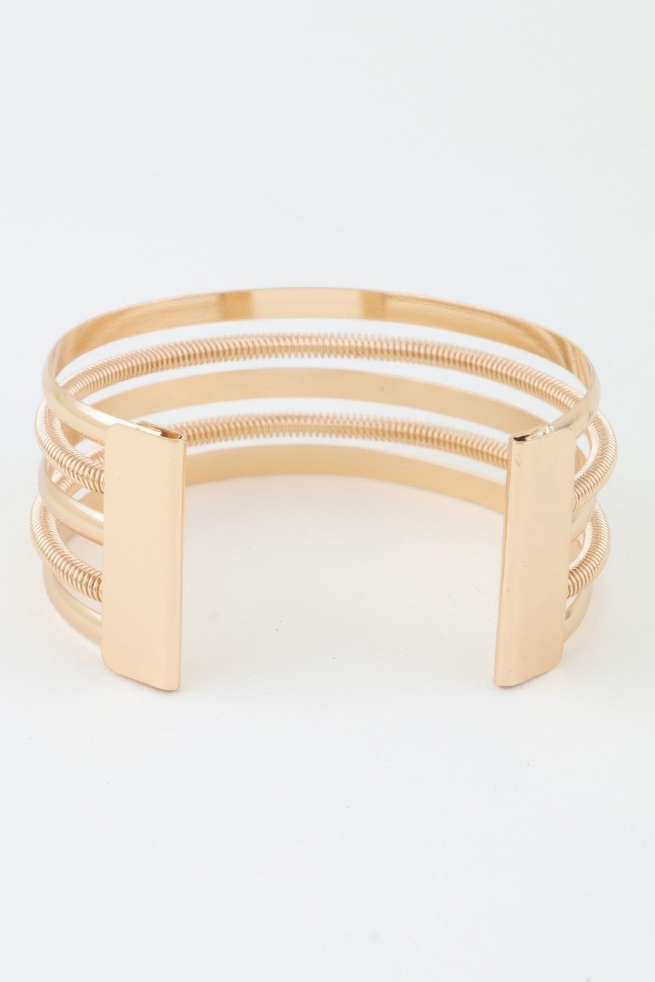 Multi Twisted Open Cuff Bracelet