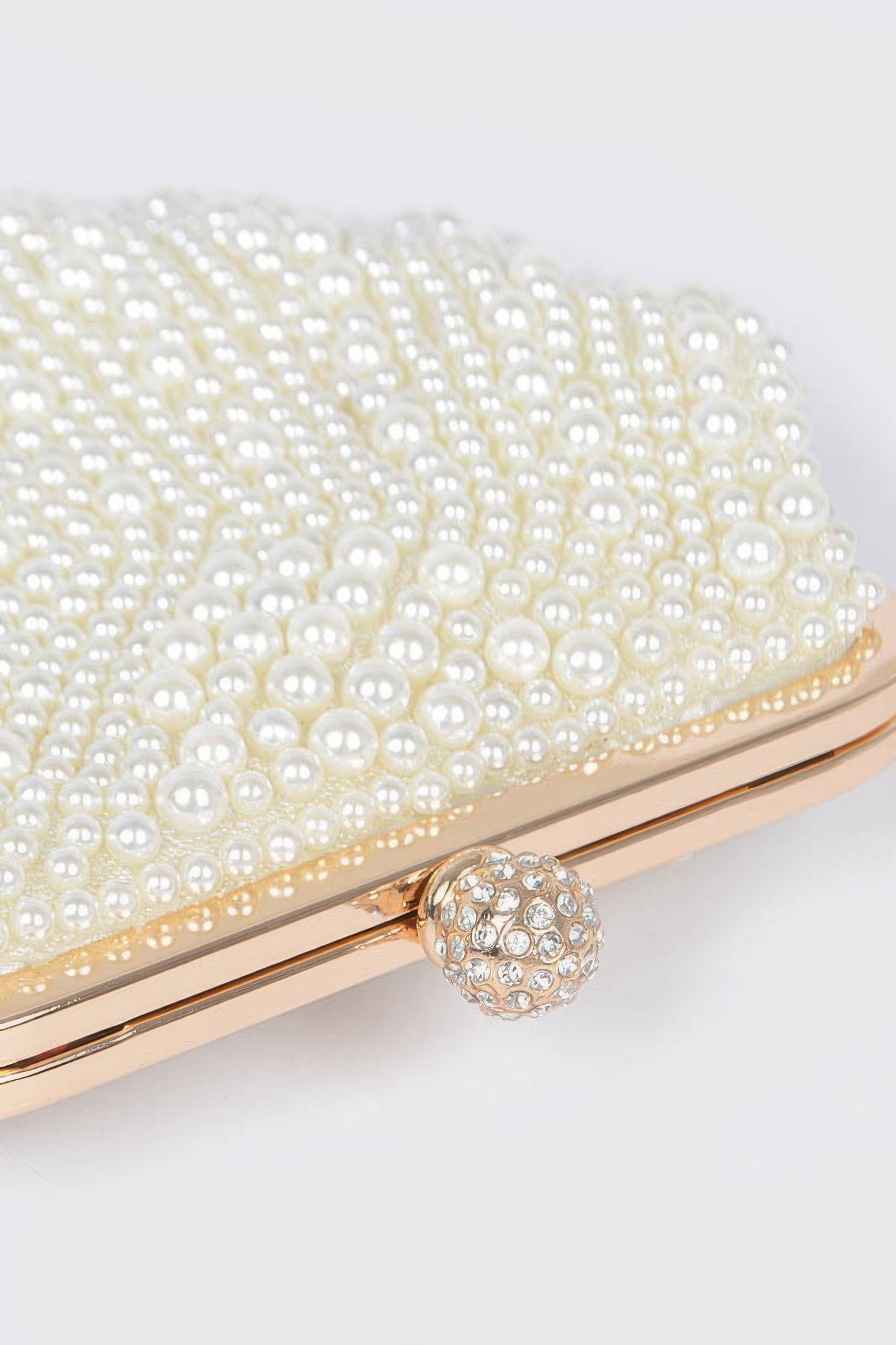 Faux Pearl Party Clutch
