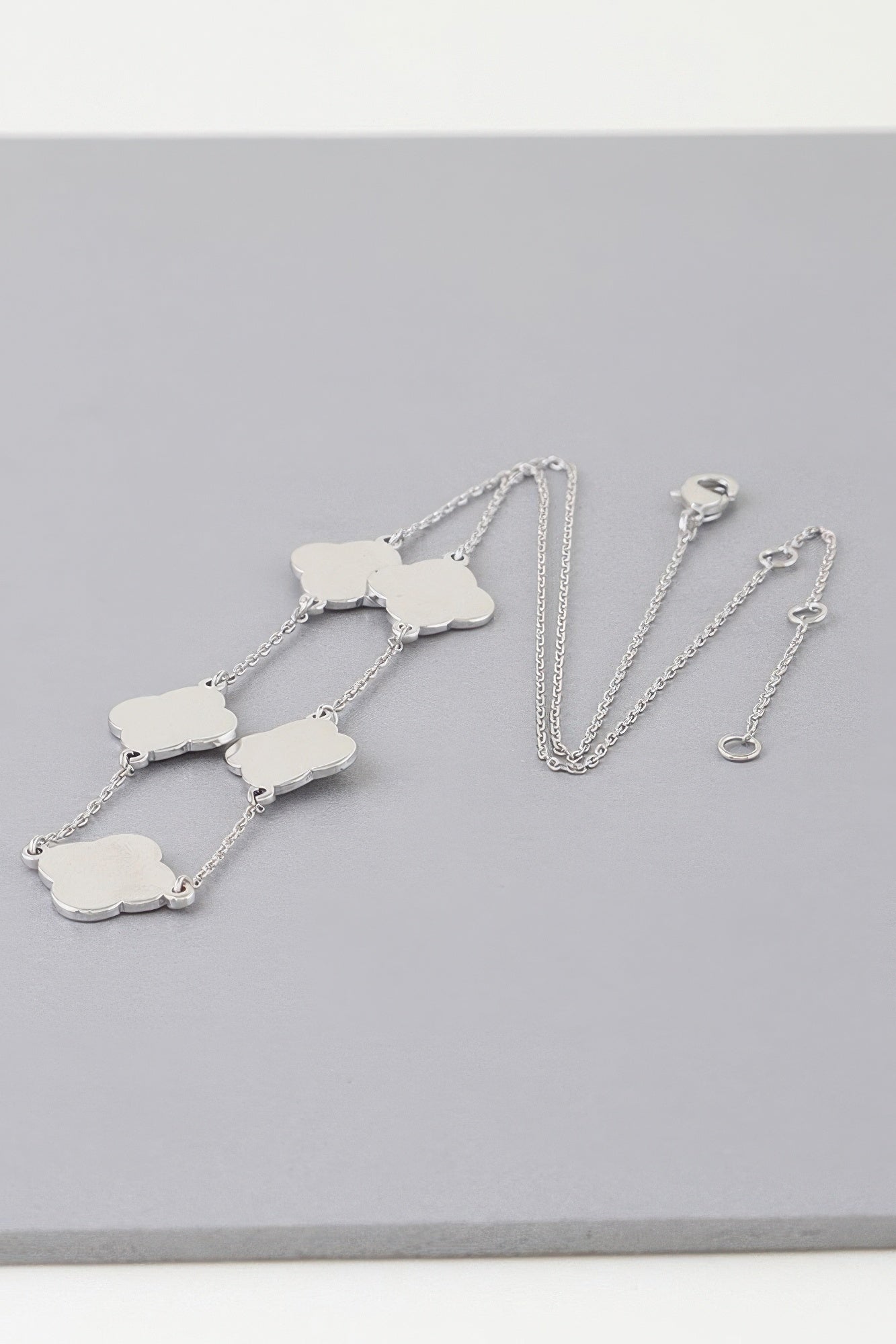 Modern Clover Charm Necklace