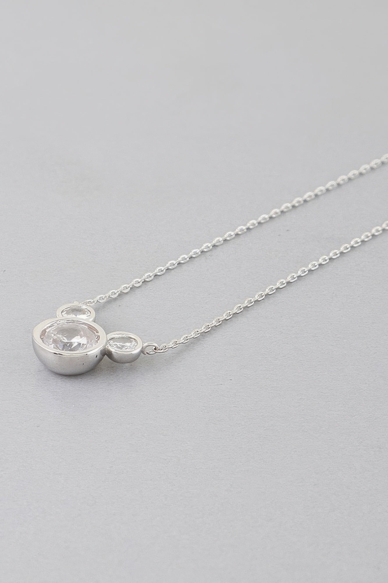 Crystal Mickey Chain Necklace