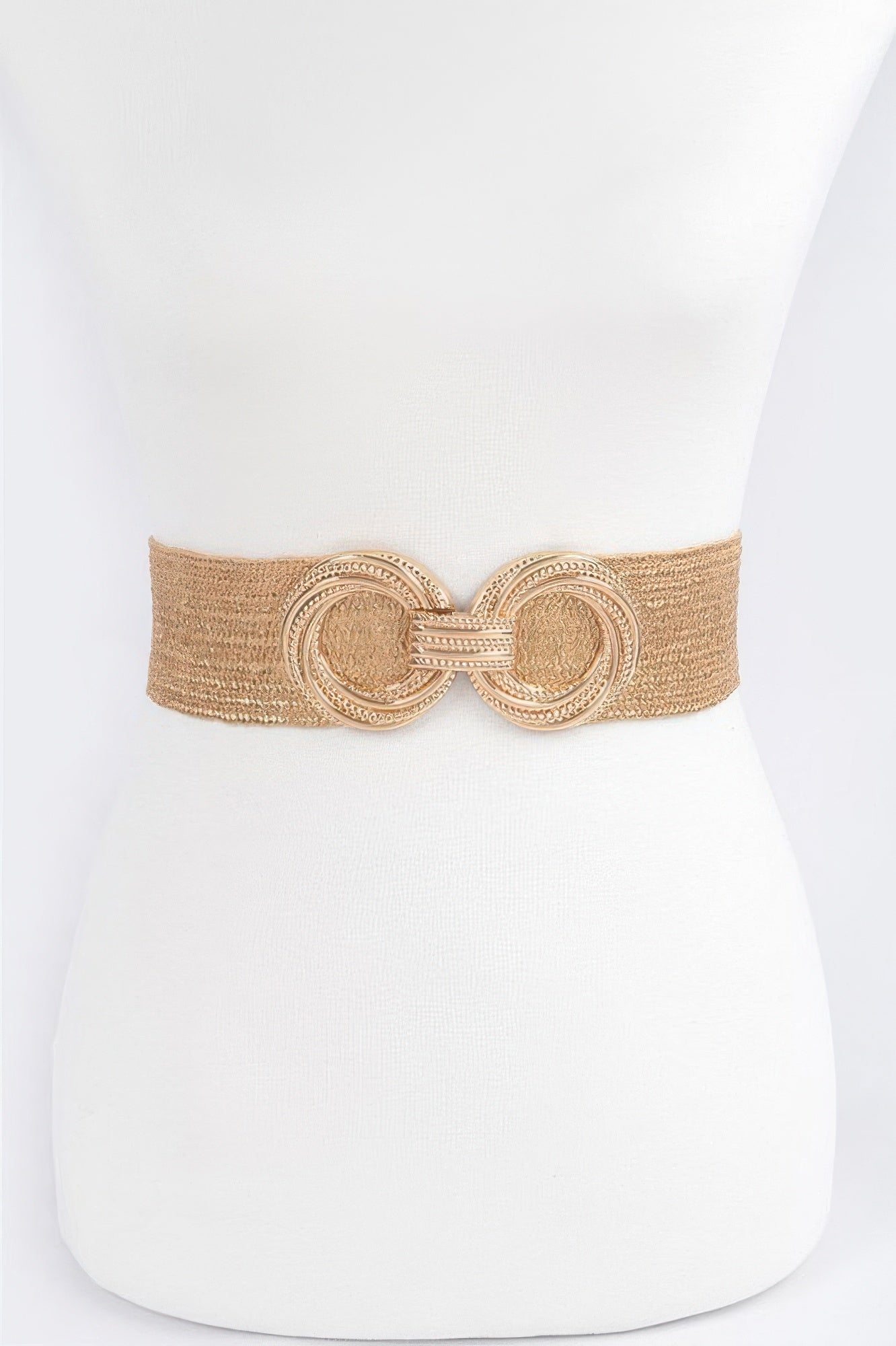 Double Metal Buckle Elastic Belt