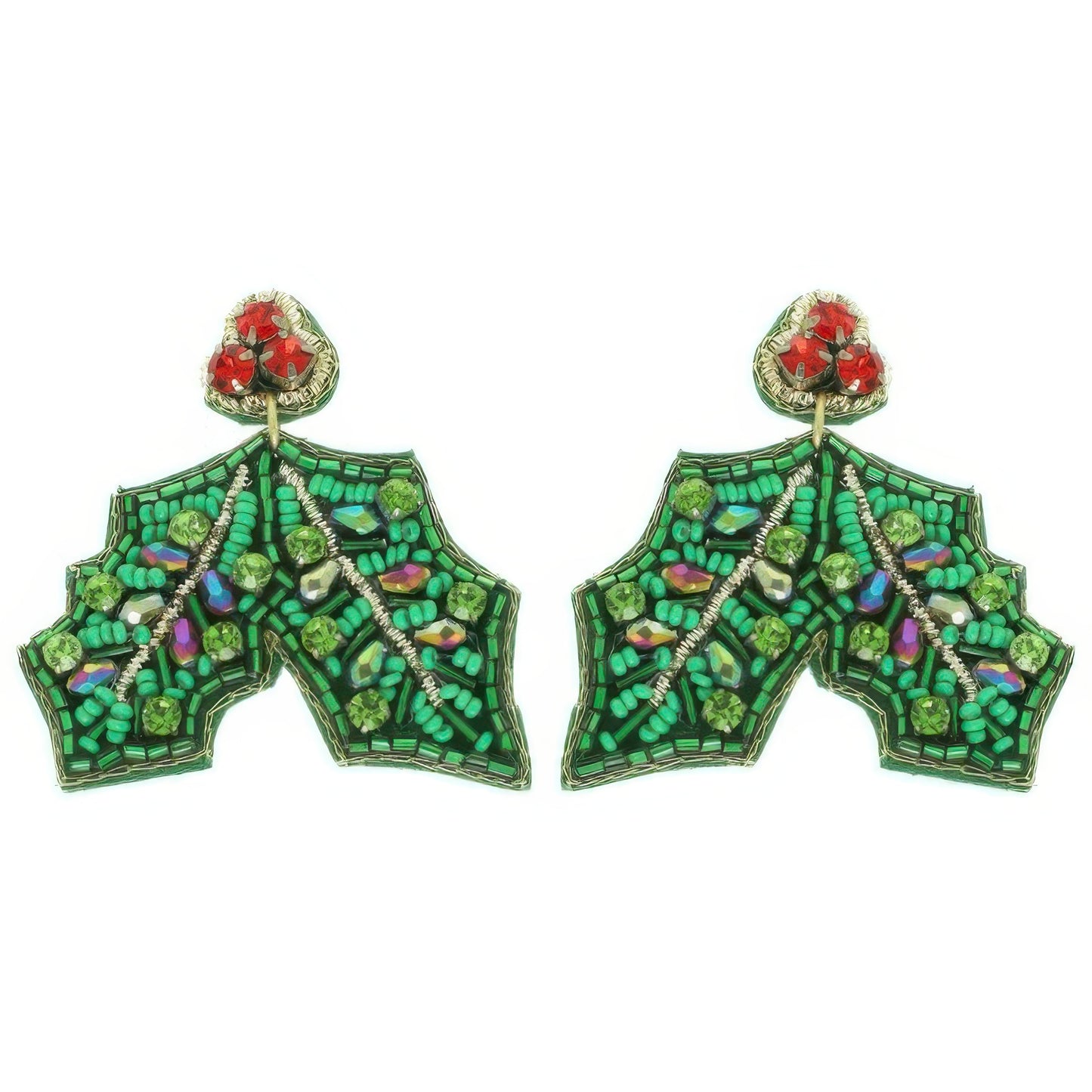 Christmas Mistletoe Post Earrings