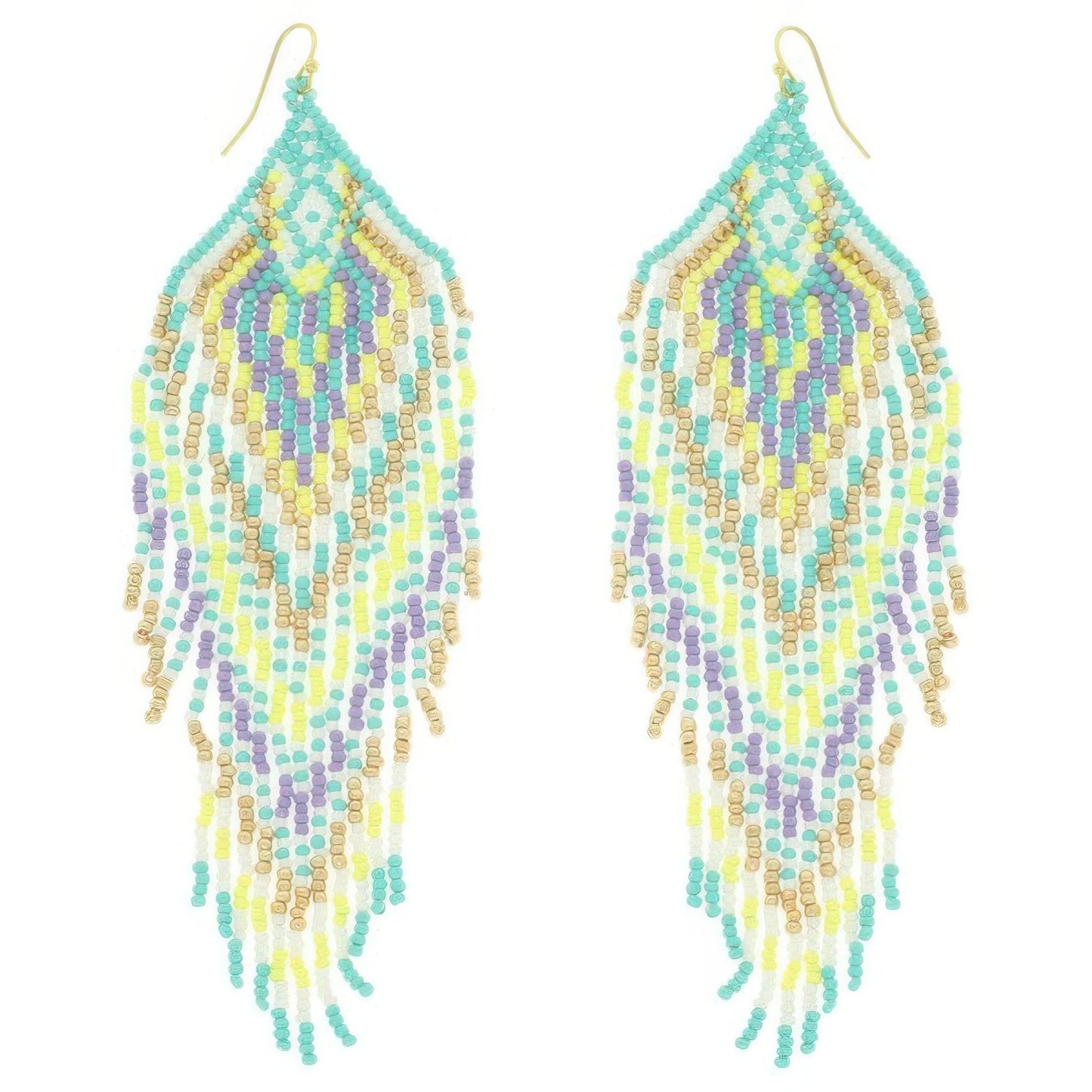 Western Fringe Seed Bead Earrings