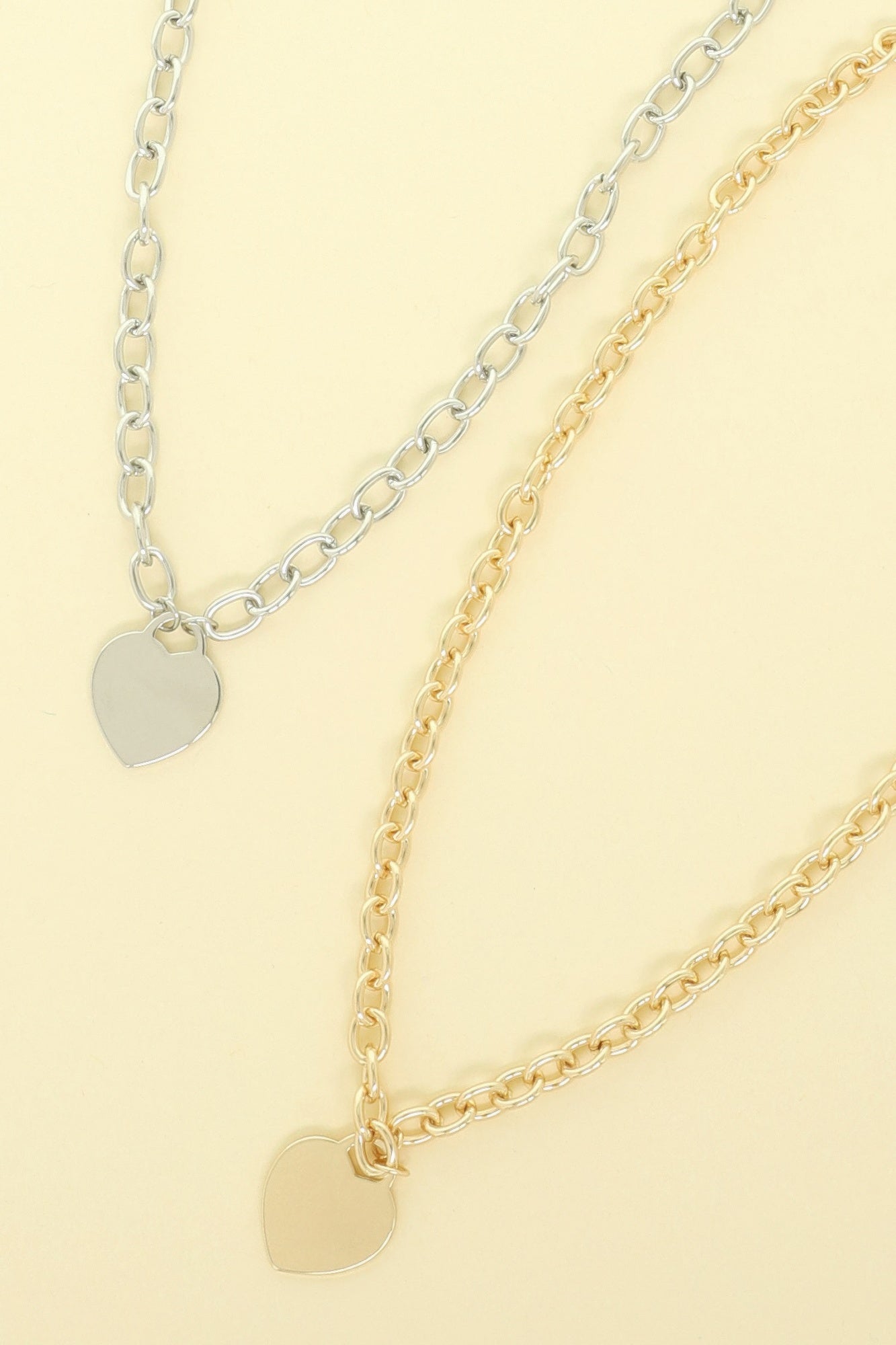 Gold Plated Heart Pendant Necklace
