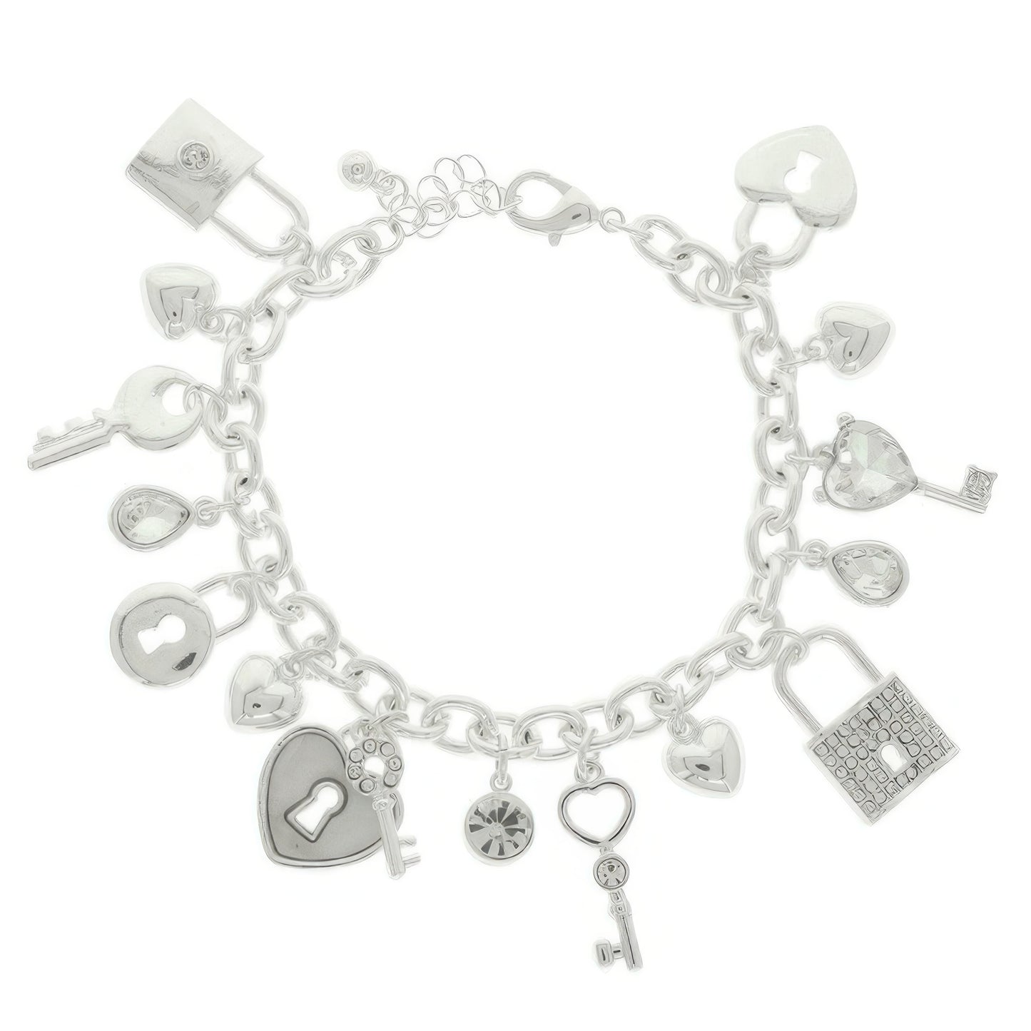 Lock And Key Charm Bracelet