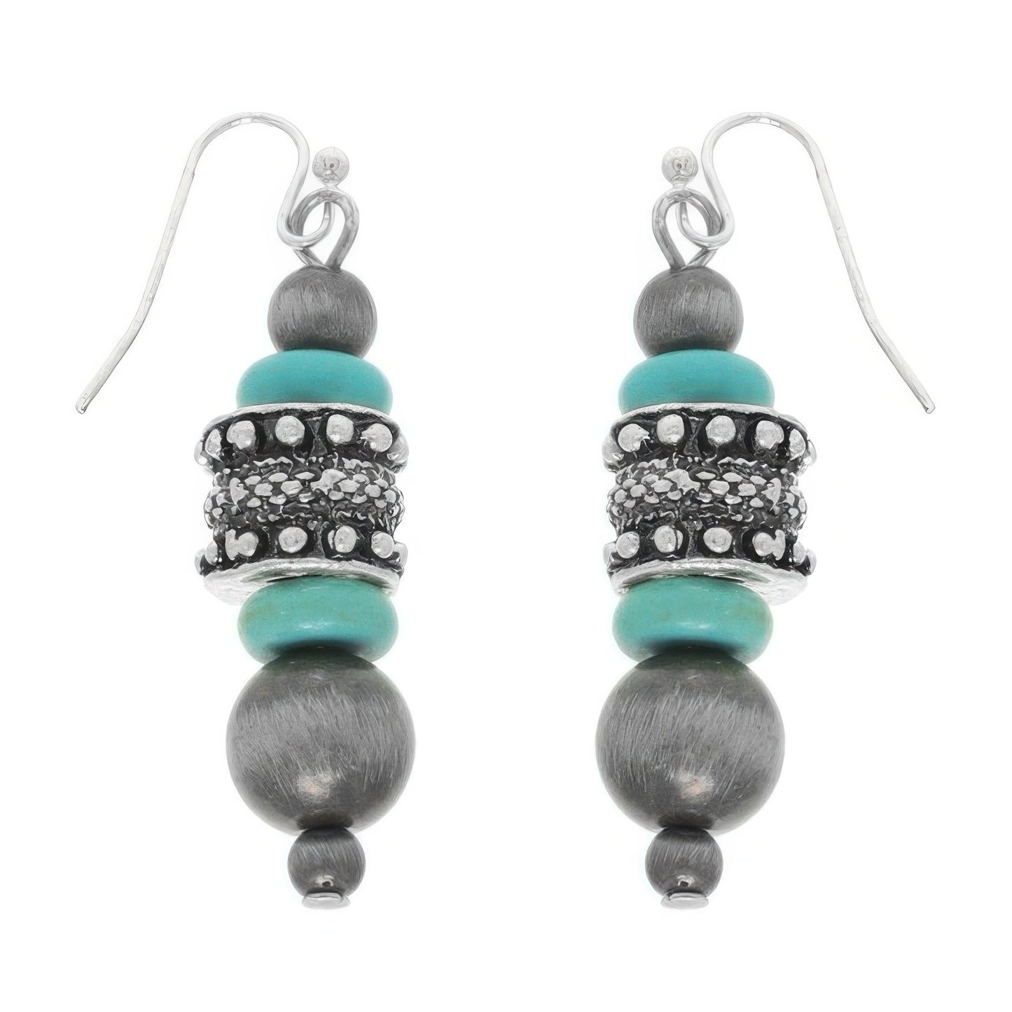 Western Jeweled Beaded Dangle Earrings
