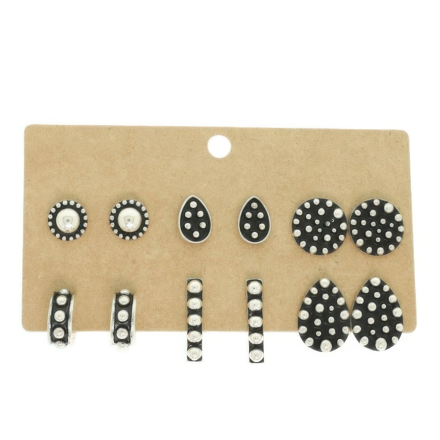 Western Theme Assorted 6 Pair Earring Set