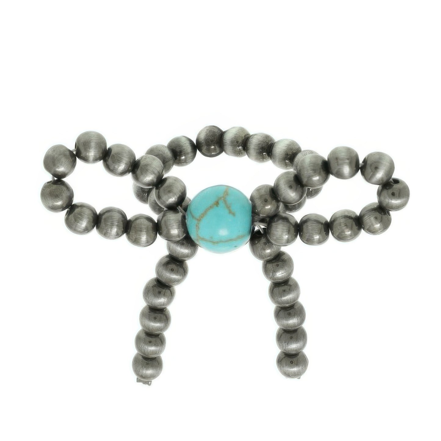 Pearl Beaded Ribbon Stretch Ring