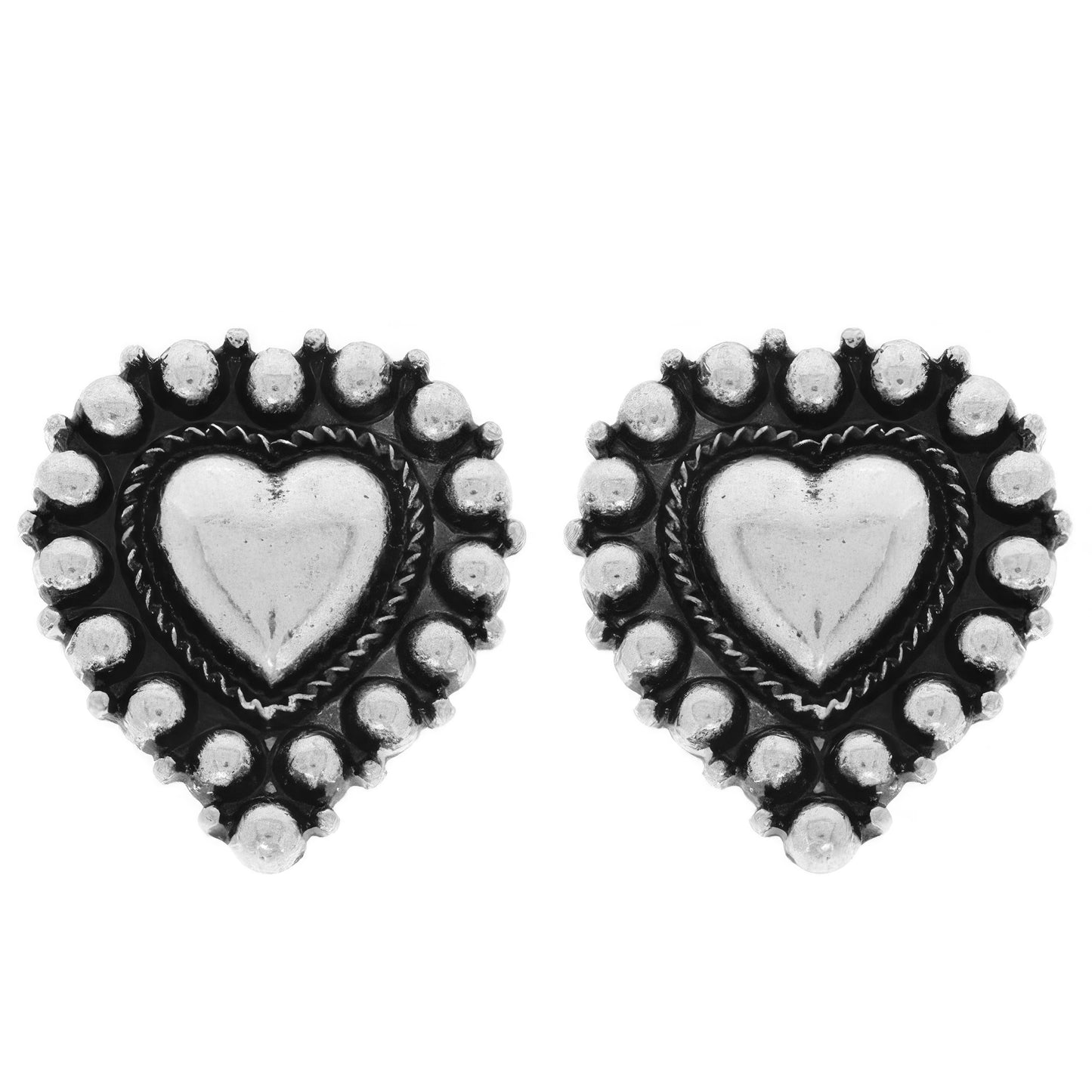 Western Small Heart Bubble Earring