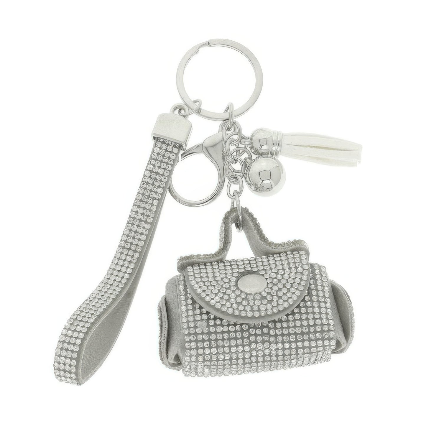 Mini Leather Purse Earbud Case Keychain