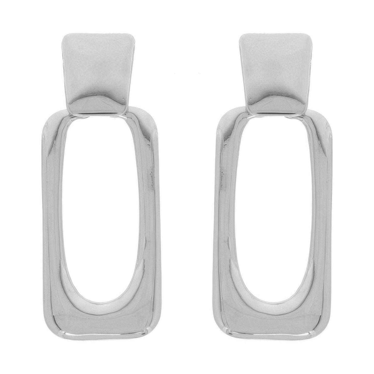 Rectangle Door Knocker Post Earrings