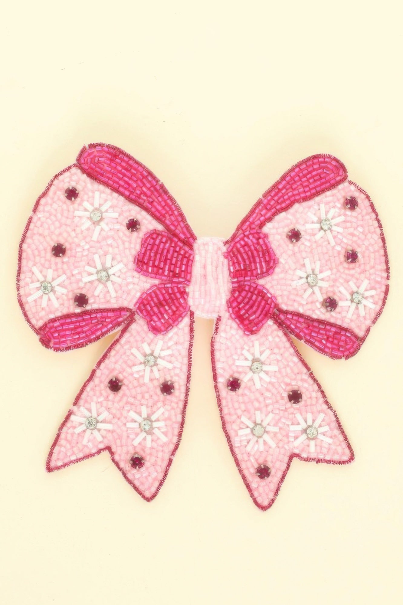 Christmas Snowflake Bow Barrette Hair Clip
