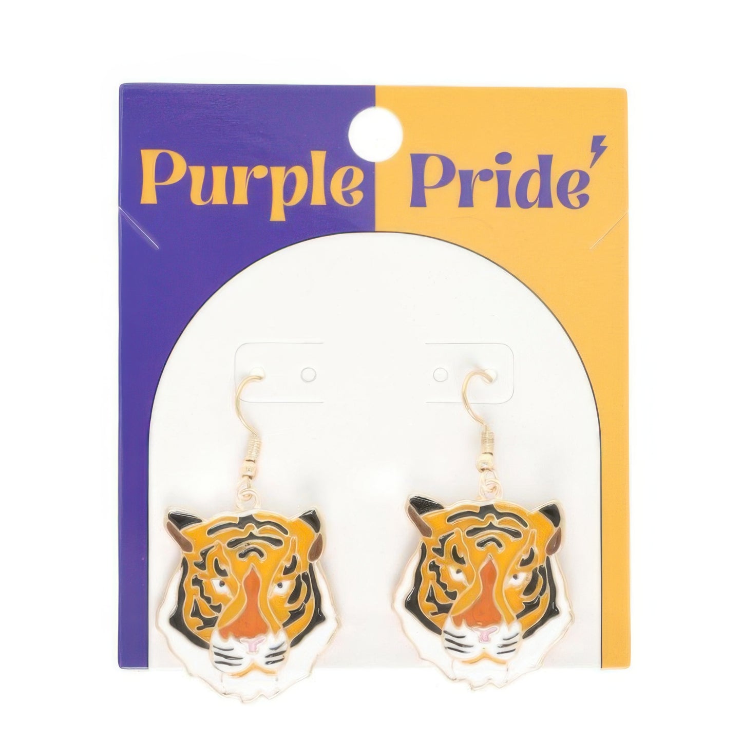 Game Day Tiger Dangle Earrings