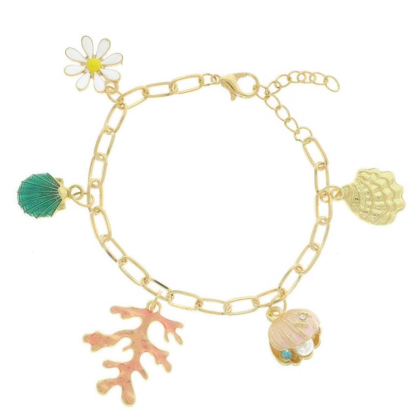 Sea Life Theme Charm Bracelet