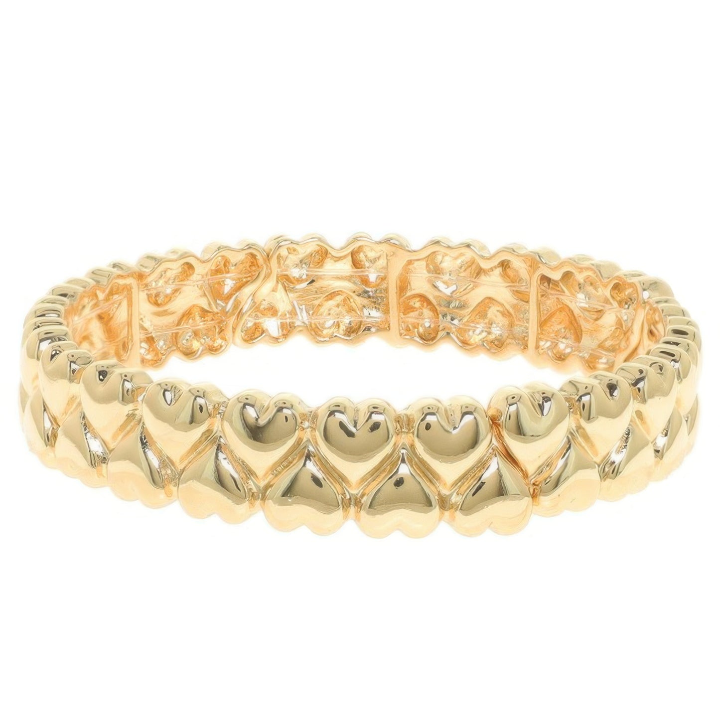 Up-down Puffy Heart Sequence Bracelet