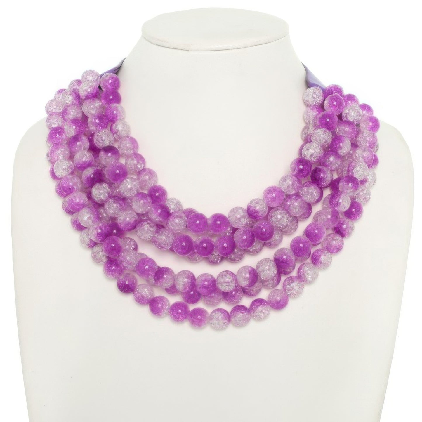 Multi-strand Marble Bead Necklace