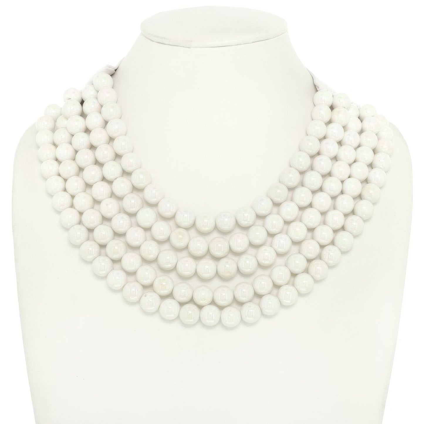 Multi-strand Wood Bead Necklace