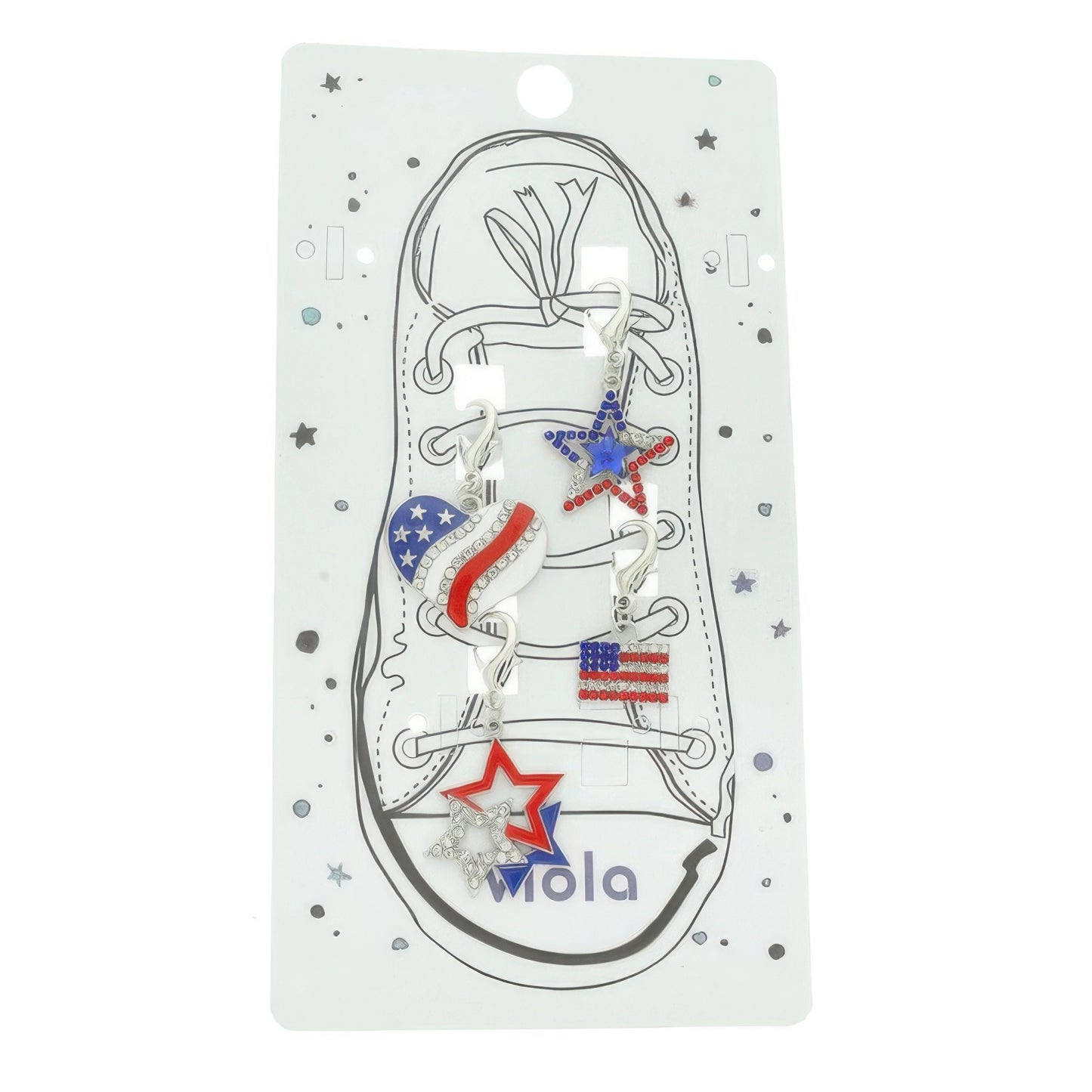 4pc Use Theme Shoelace Charm Set