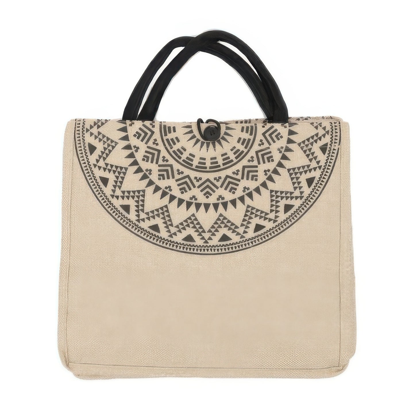 Aztec Pattern Themed Canvas Tote Bag