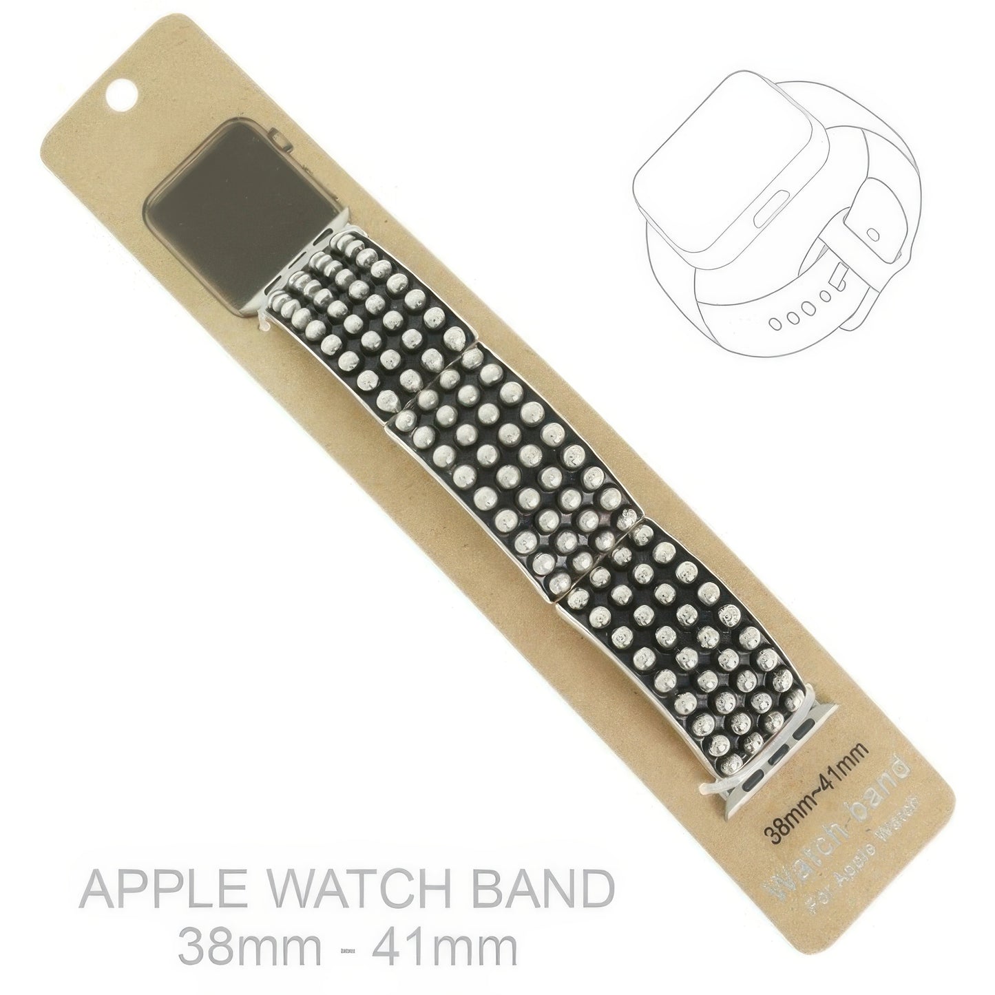 Western Bubble Beaded Apple Watch Band