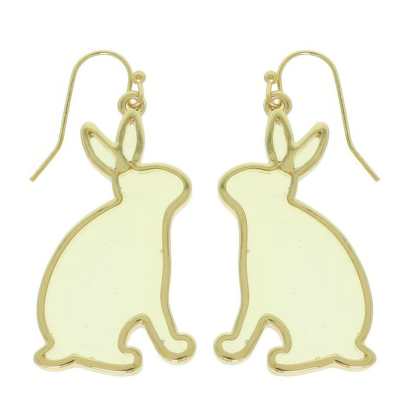 Easter Bunny Window Epoxy Dangle Earrings