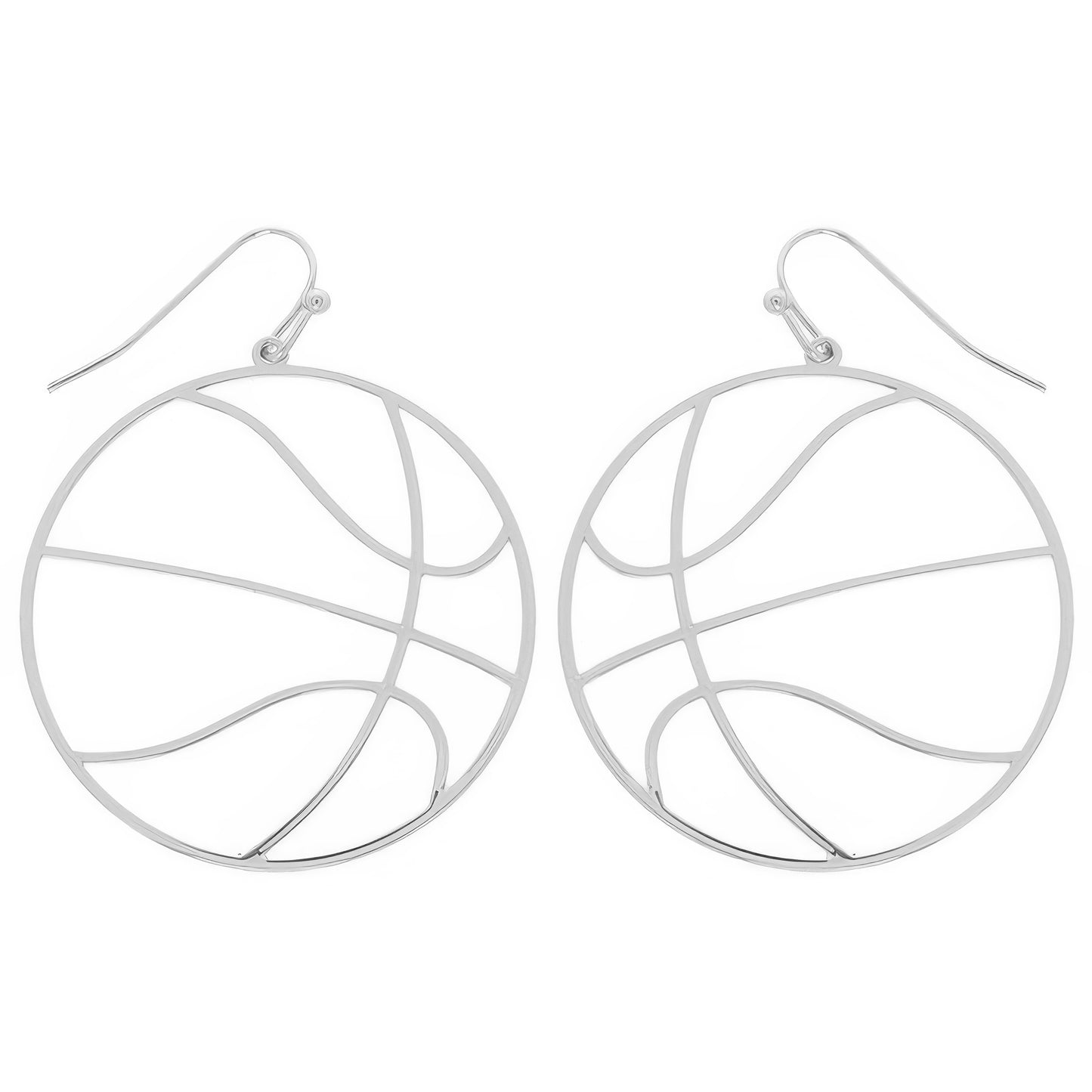 Gameday Basketball Cutout Dangle Earrings