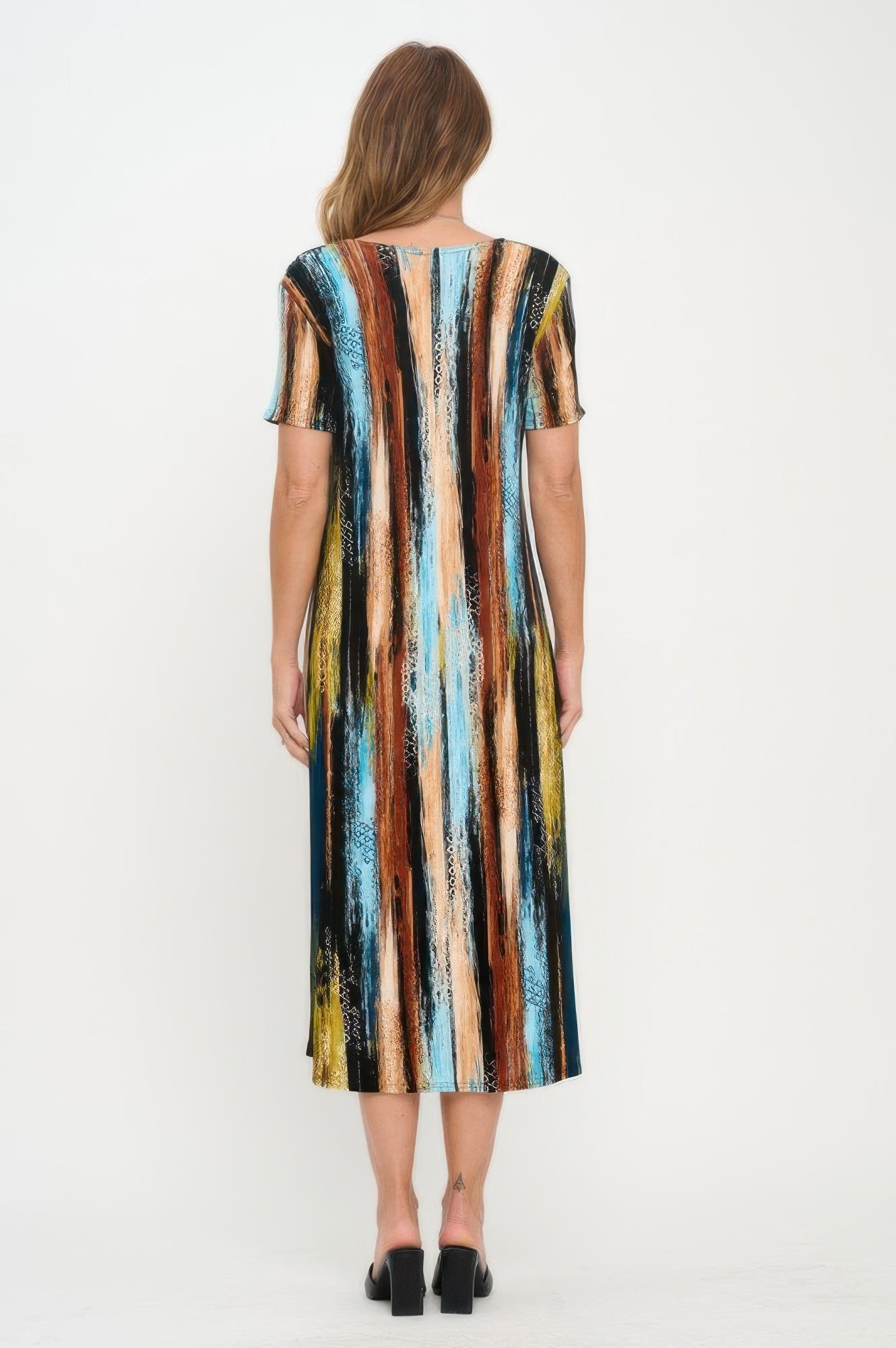 Plus Size Print Bns Long Dress