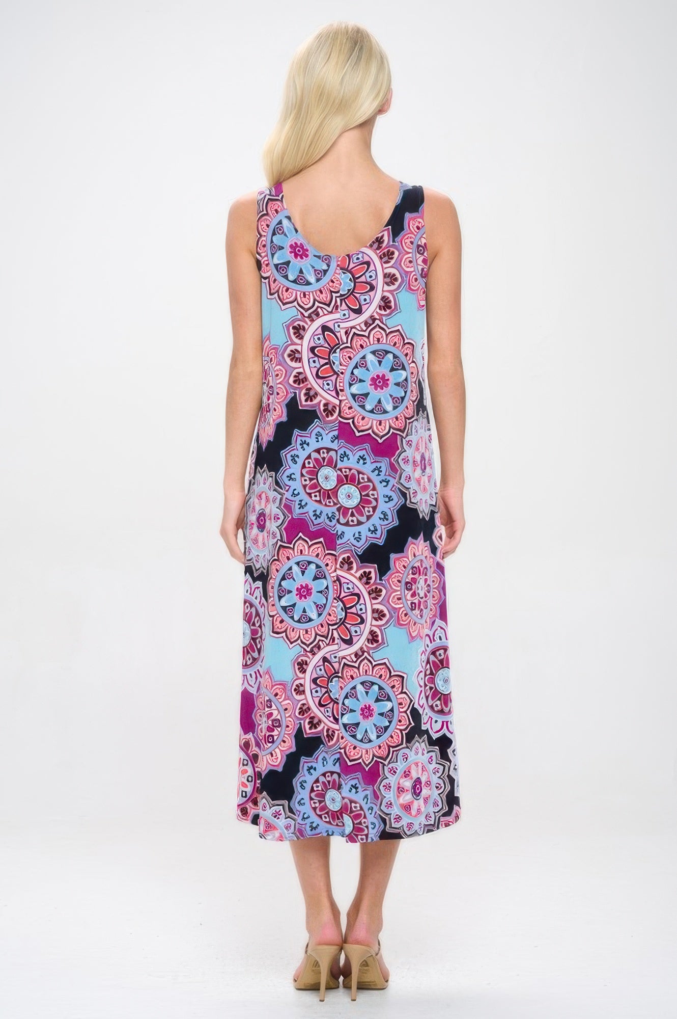 Print Bns Tank Long Dress