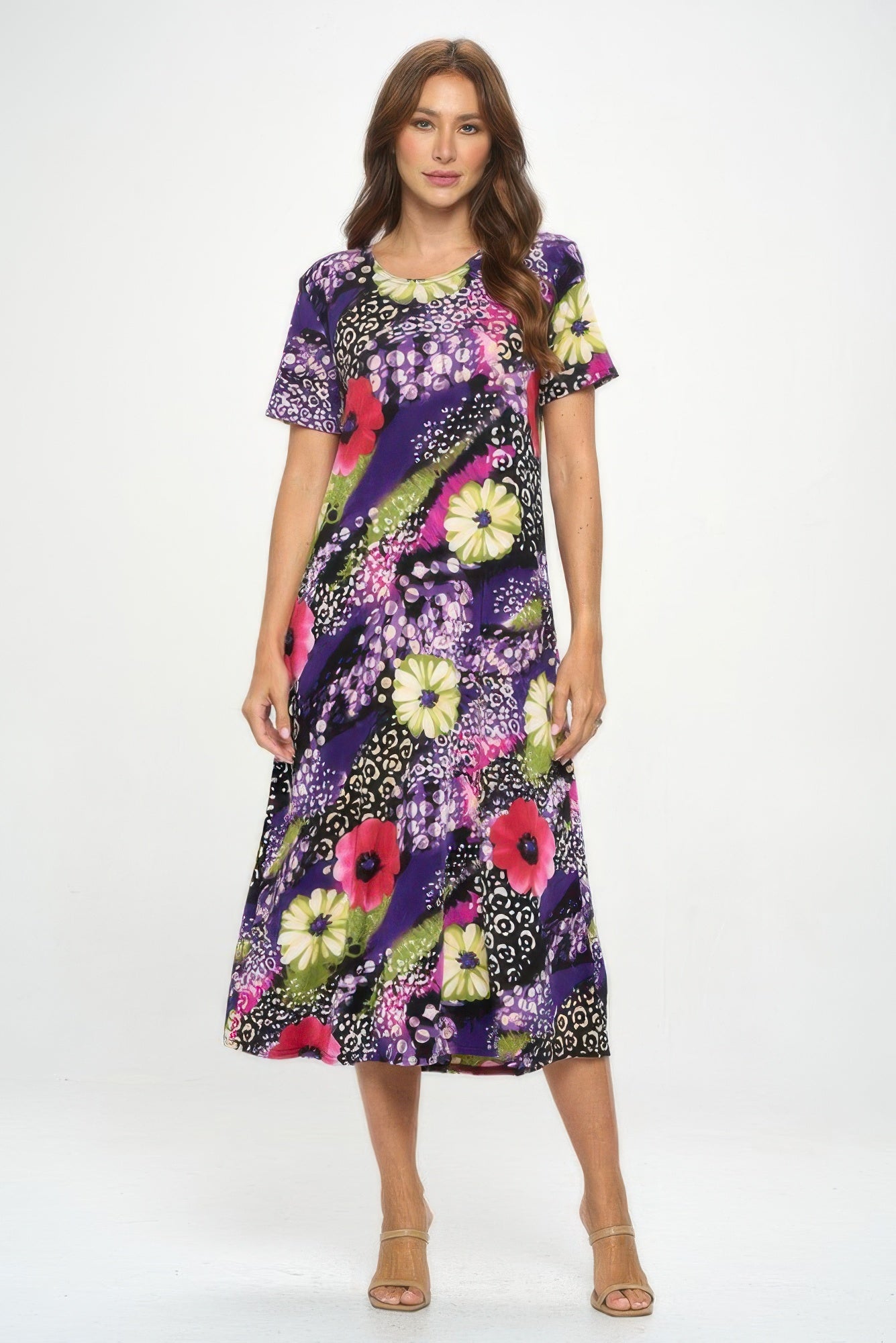 Print Bns Long Dress