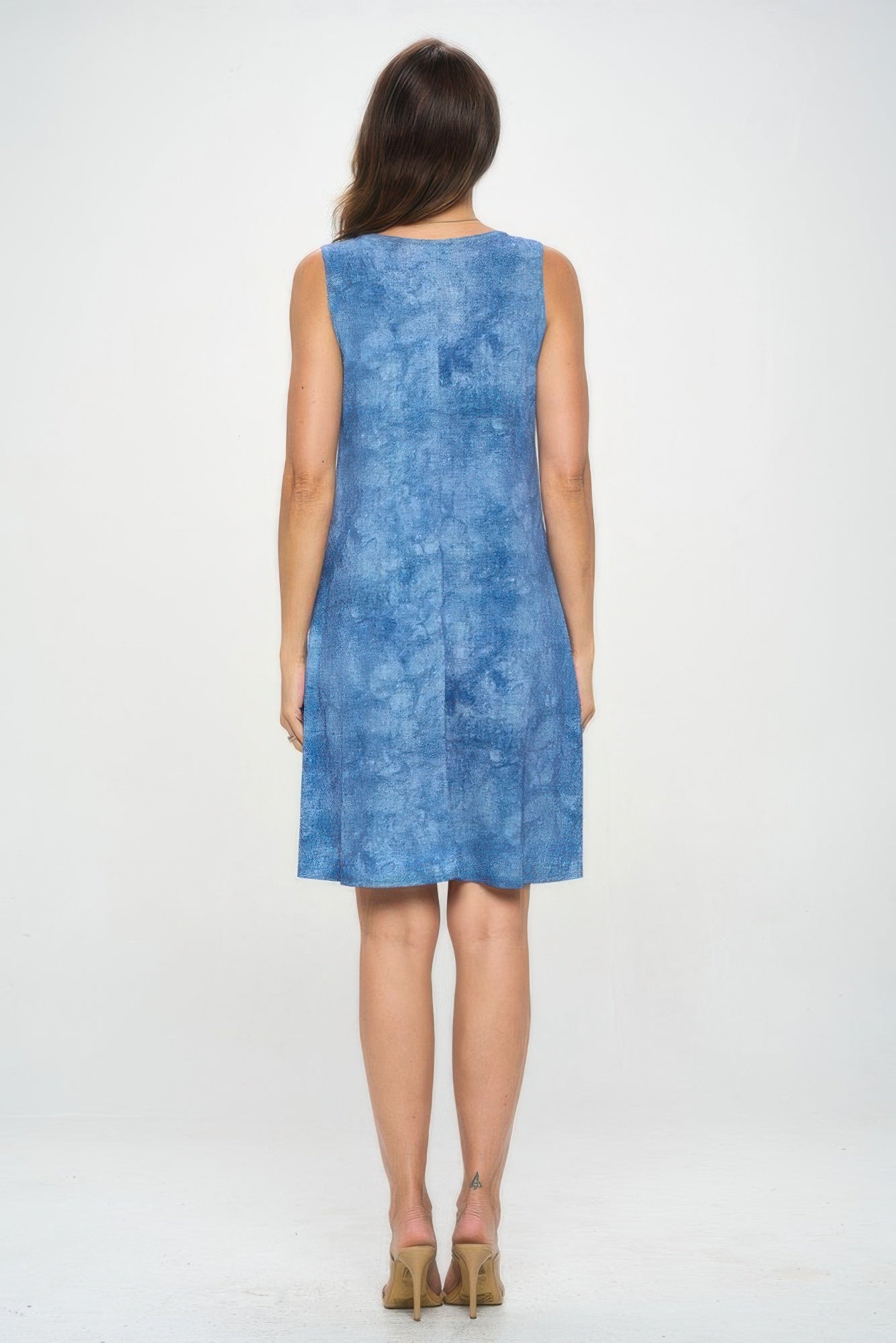 ITY Fabric V-Neckline Short Dress