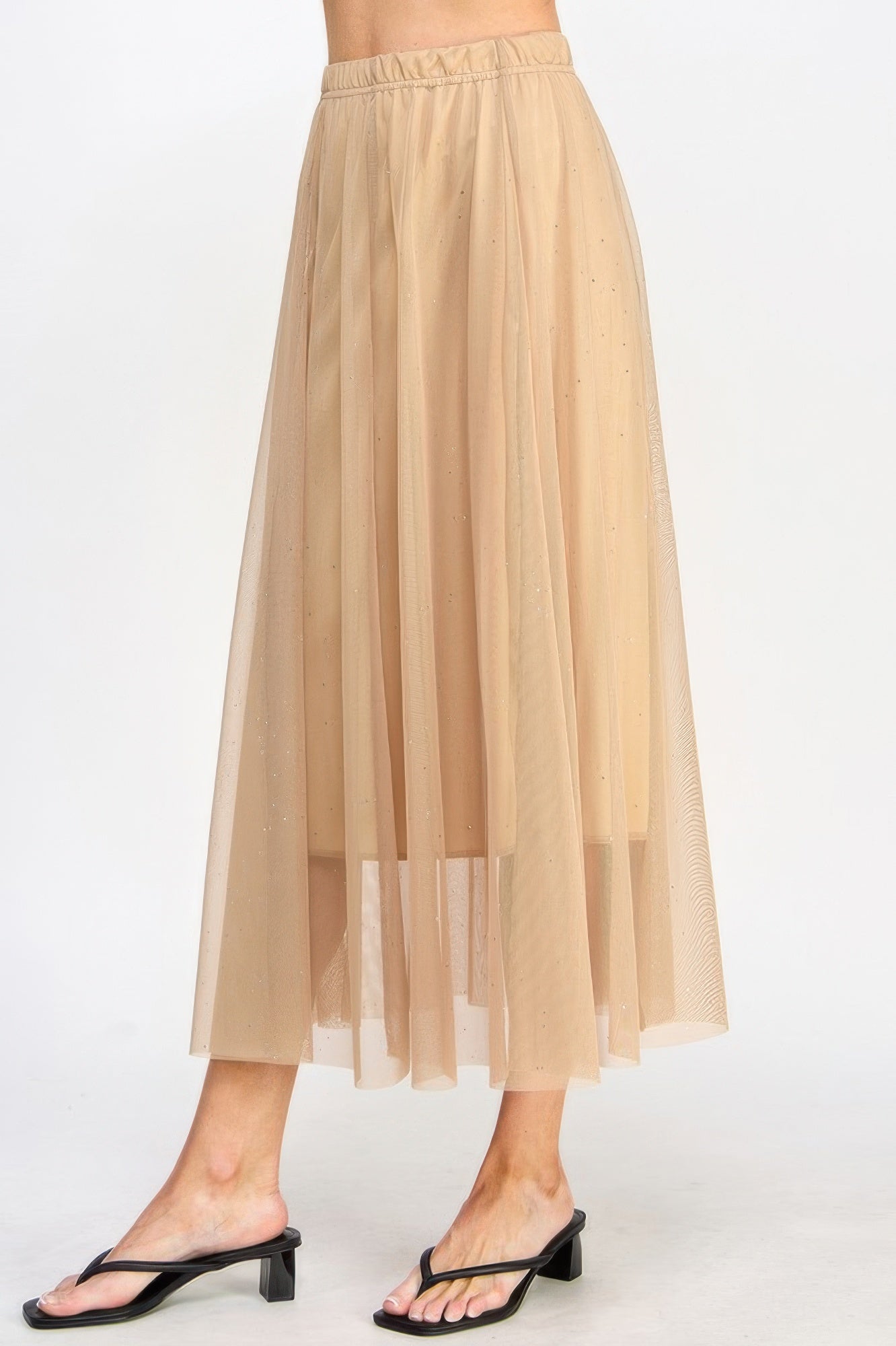 Mesh Glitter Skirt