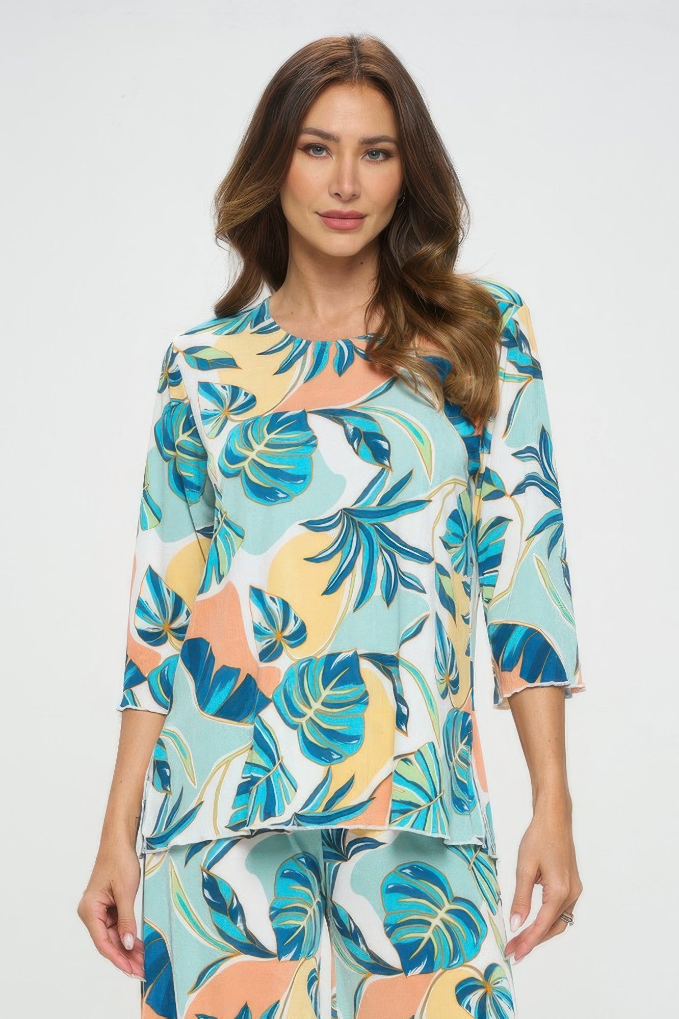 Plus Sizes Bns Print Missy Top