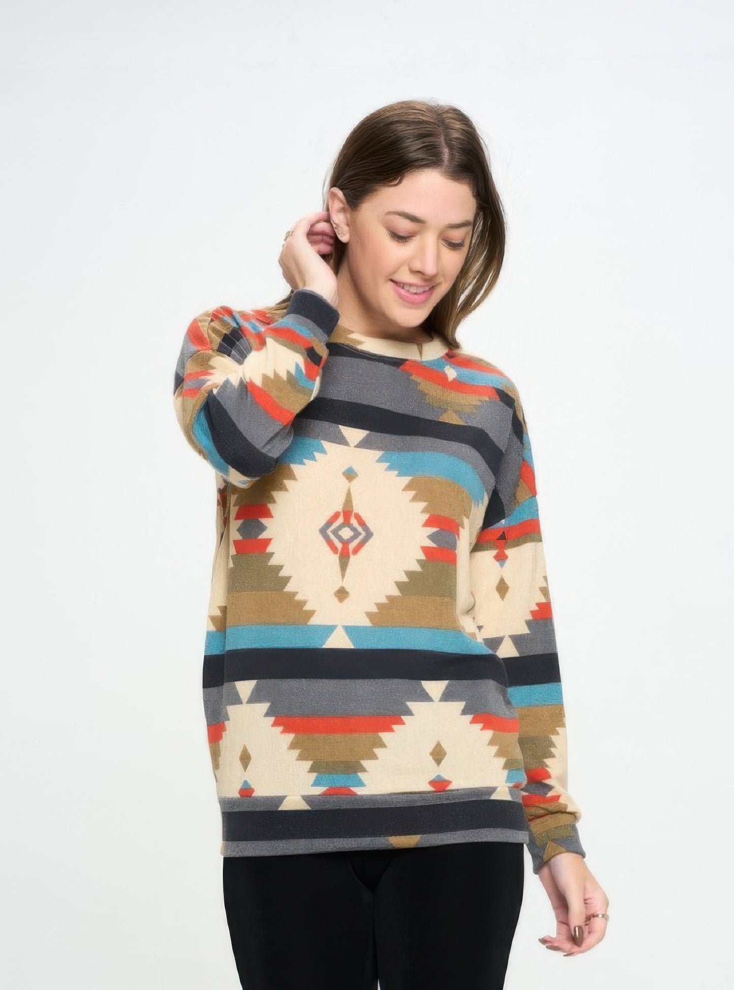 Mir Round Nk Long Sleeve W/ Pocket Top