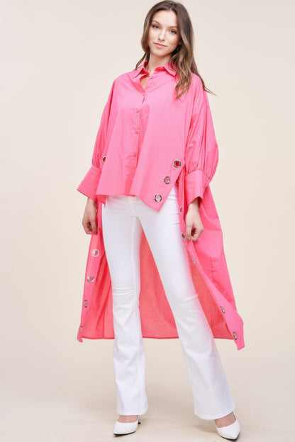 Oversized Shirt With Long Back