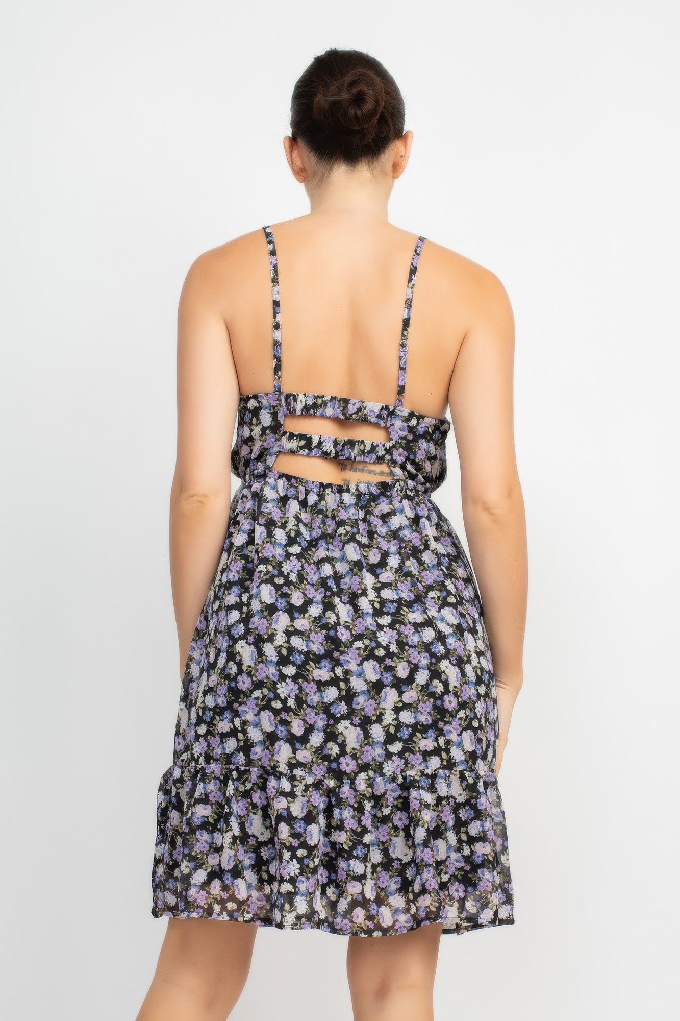 Double Strap Back Mini Dress