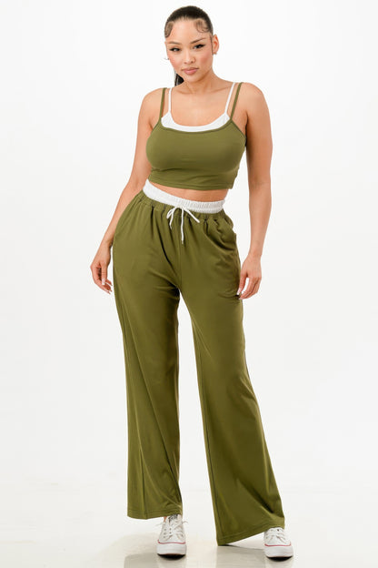 Tank Top And Sweatpant Set