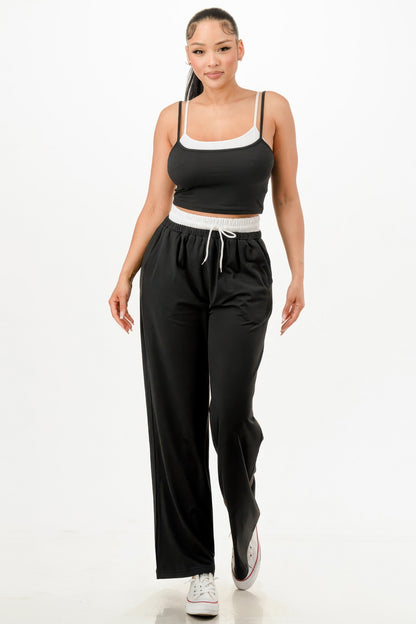 Tank Top And Sweatpant Set