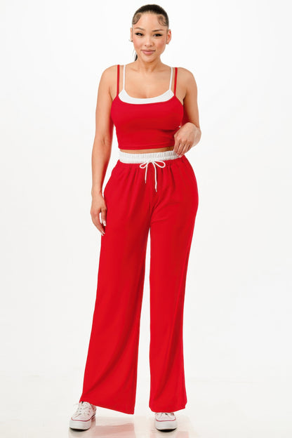Tank Top And Sweatpant Set