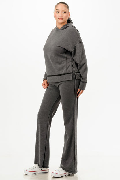 Washed Sweat Two-piece Set