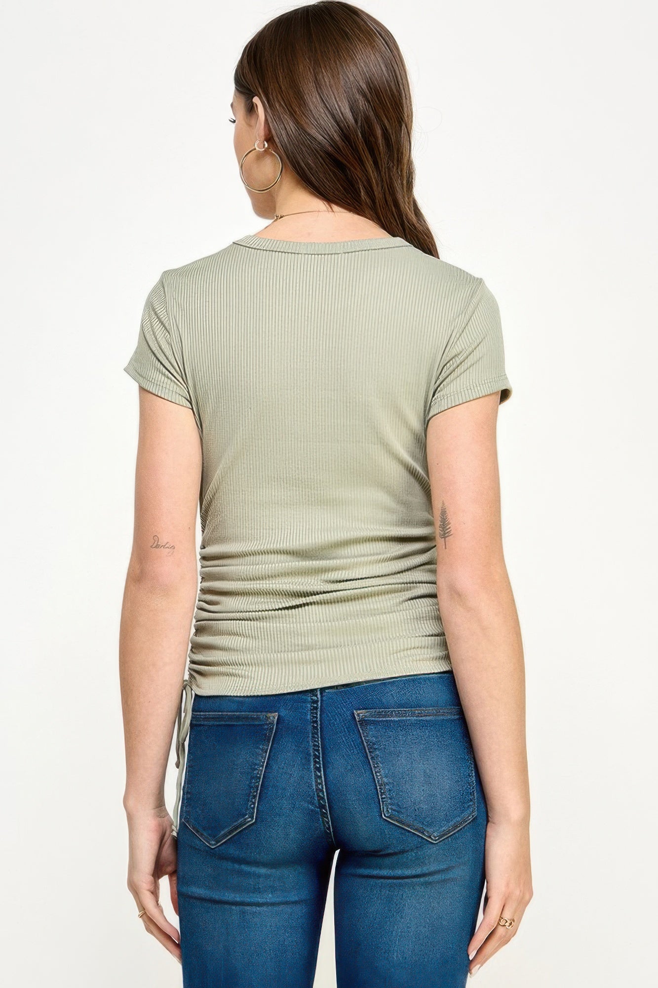 Side Ruched Detail Top    