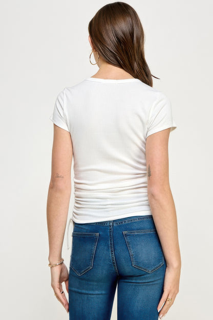 Side Ruched Detail Top    