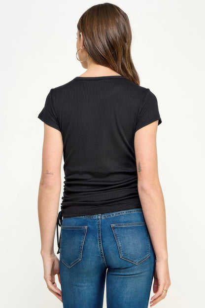 Side Ruched Detail Top    