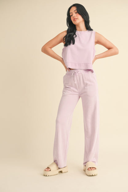 Mineral Wash Sleeveless Top