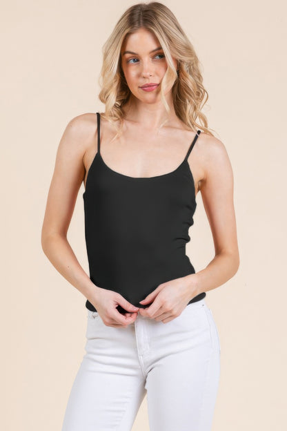 Basic Double Layers Fitted Cami Top