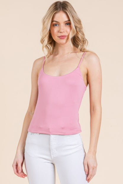 Basic Double Layers Fitted Cami Top
